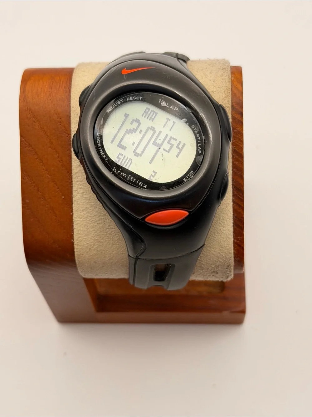 Vintage Nike Triax HRM 15 Lap Watch,‎ New Batteries, Very Good, Factory Sticker